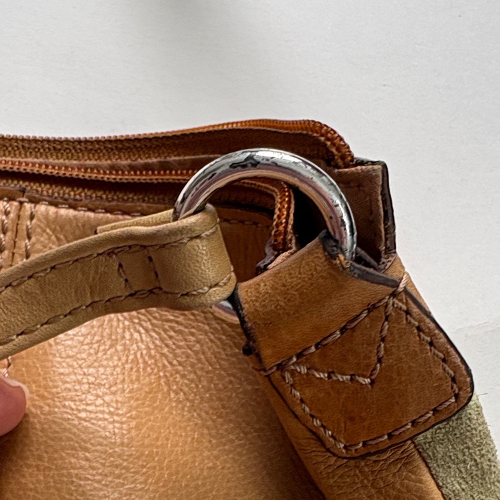 Vintage Fossil Crossbody Multicolor Patchwork Lea… - image 7